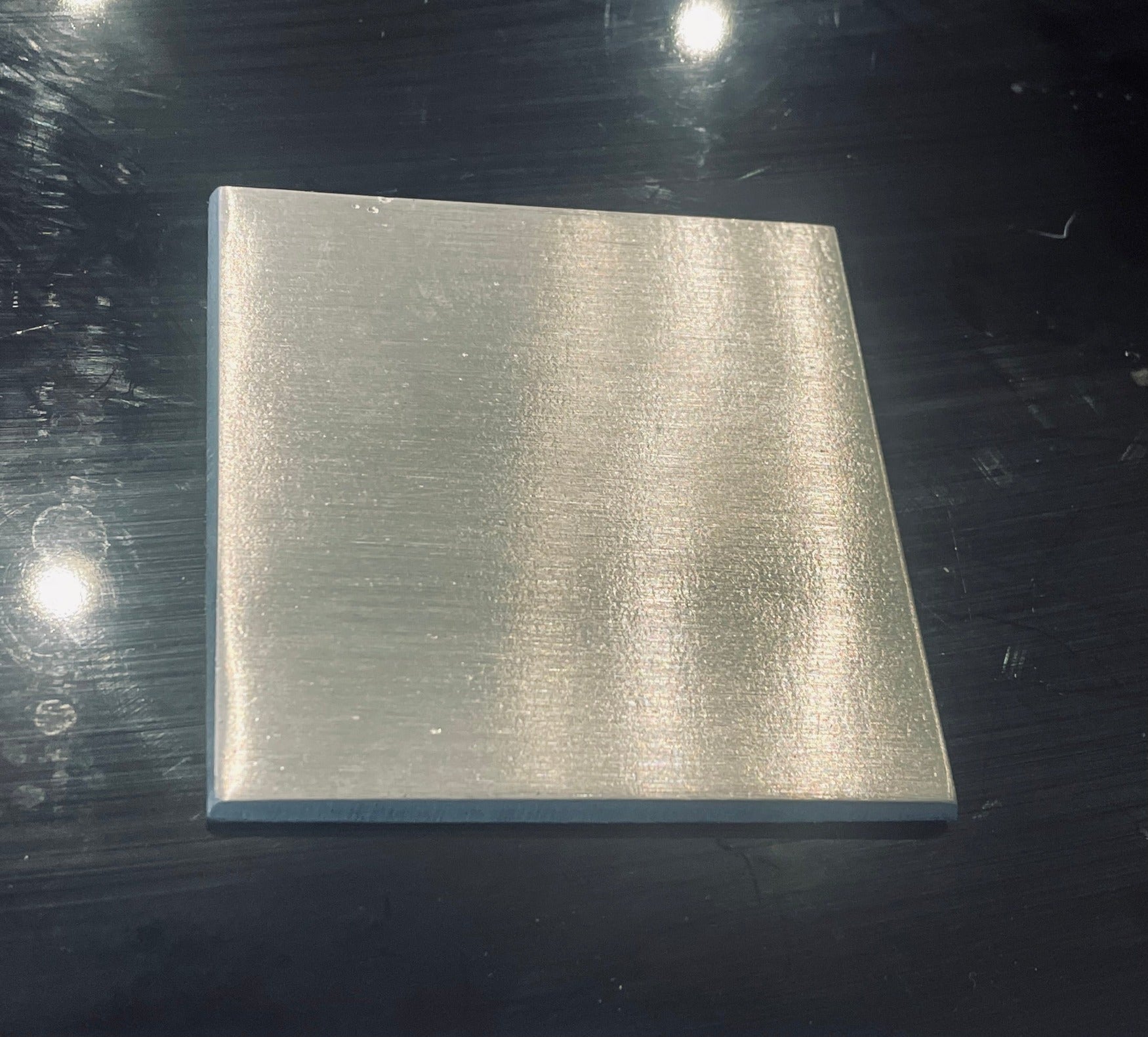 Brushed Metal Square Wall Tiles Silver