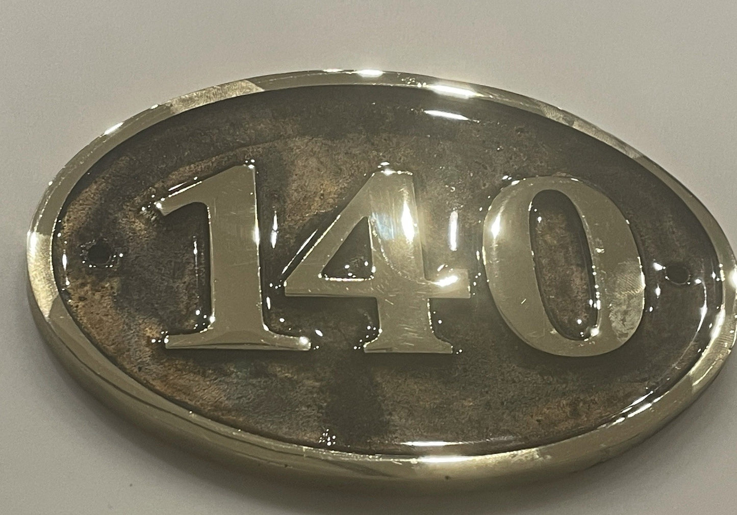 House Number Sign Cast Bronze Plaque