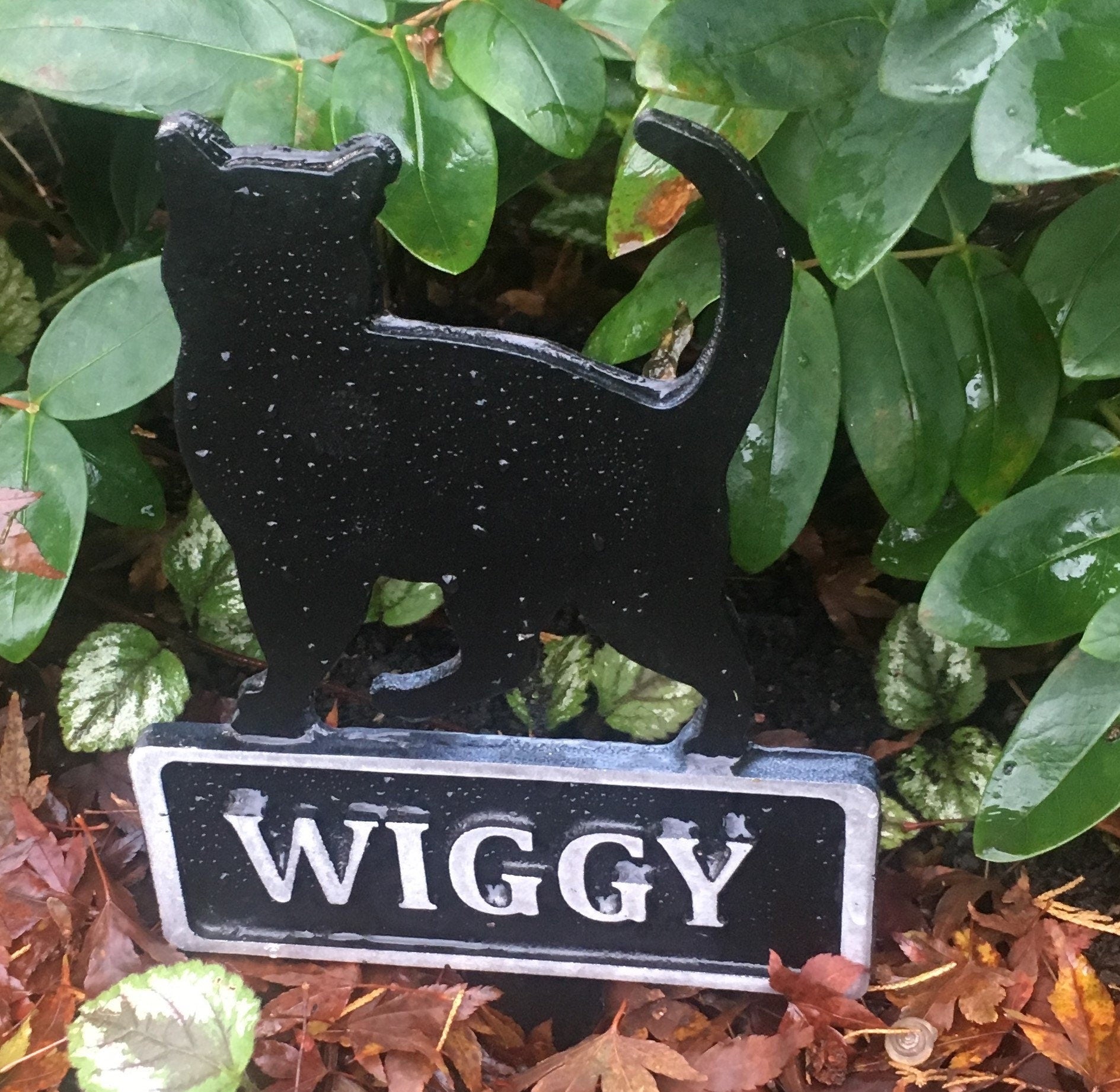 Memorial Plaque in Aluminium with Stake