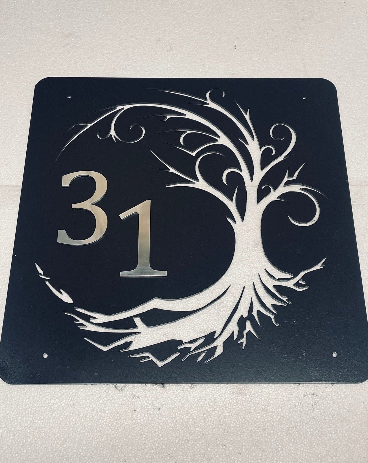 House Number Sign made from Steel