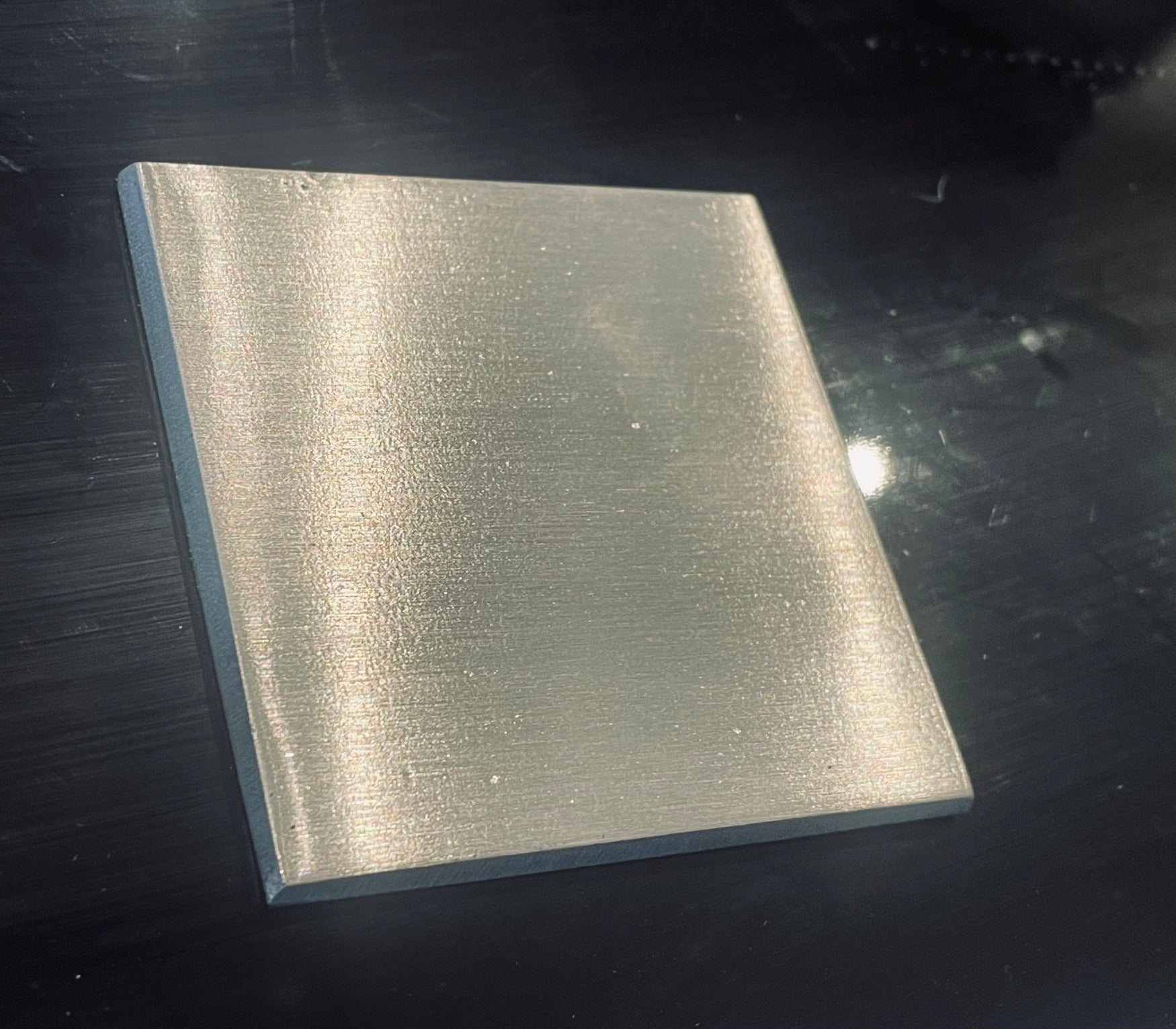 Brushed Metal Square Wall Tiles Silver