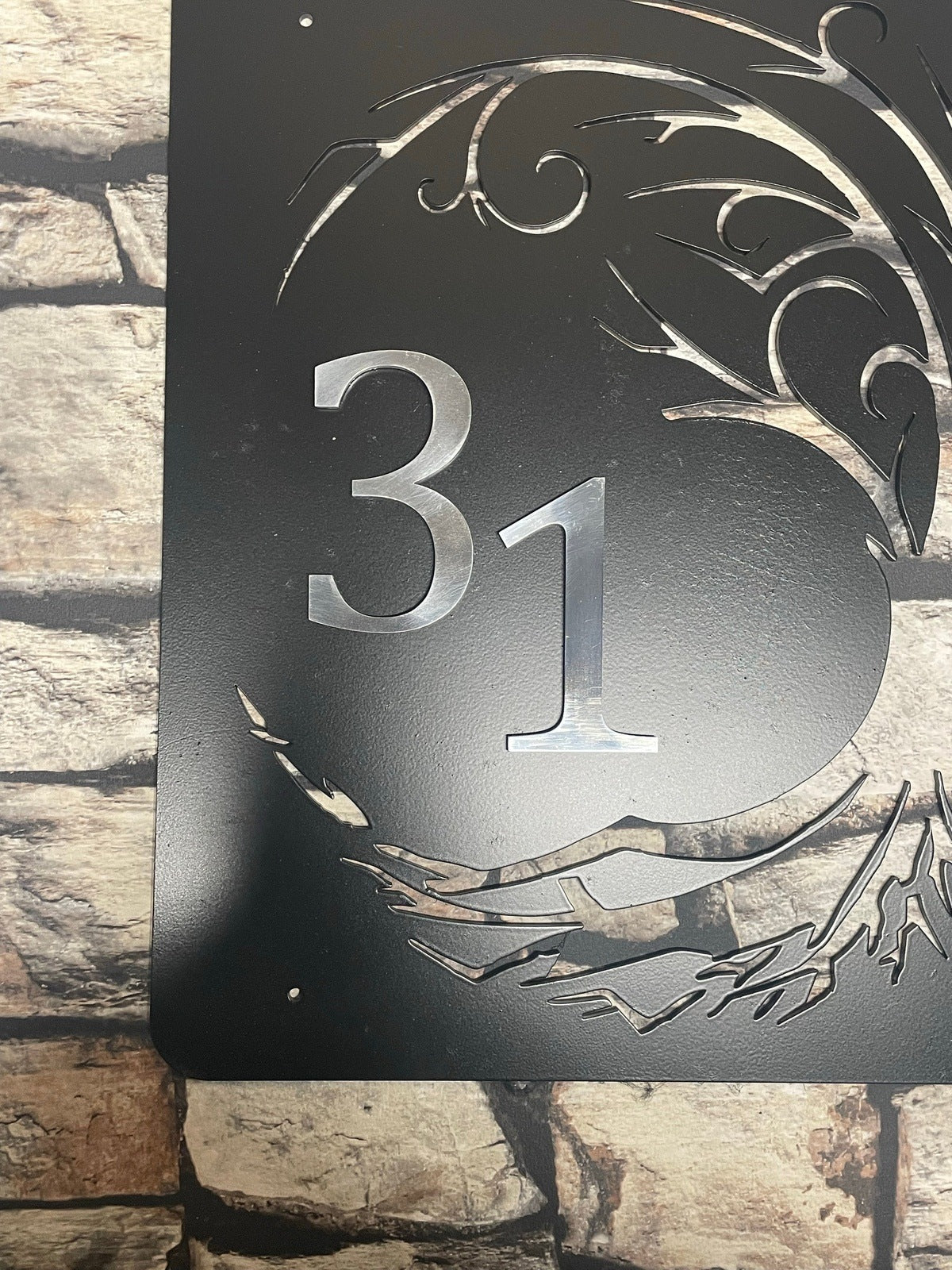 House Number Sign made from Steel