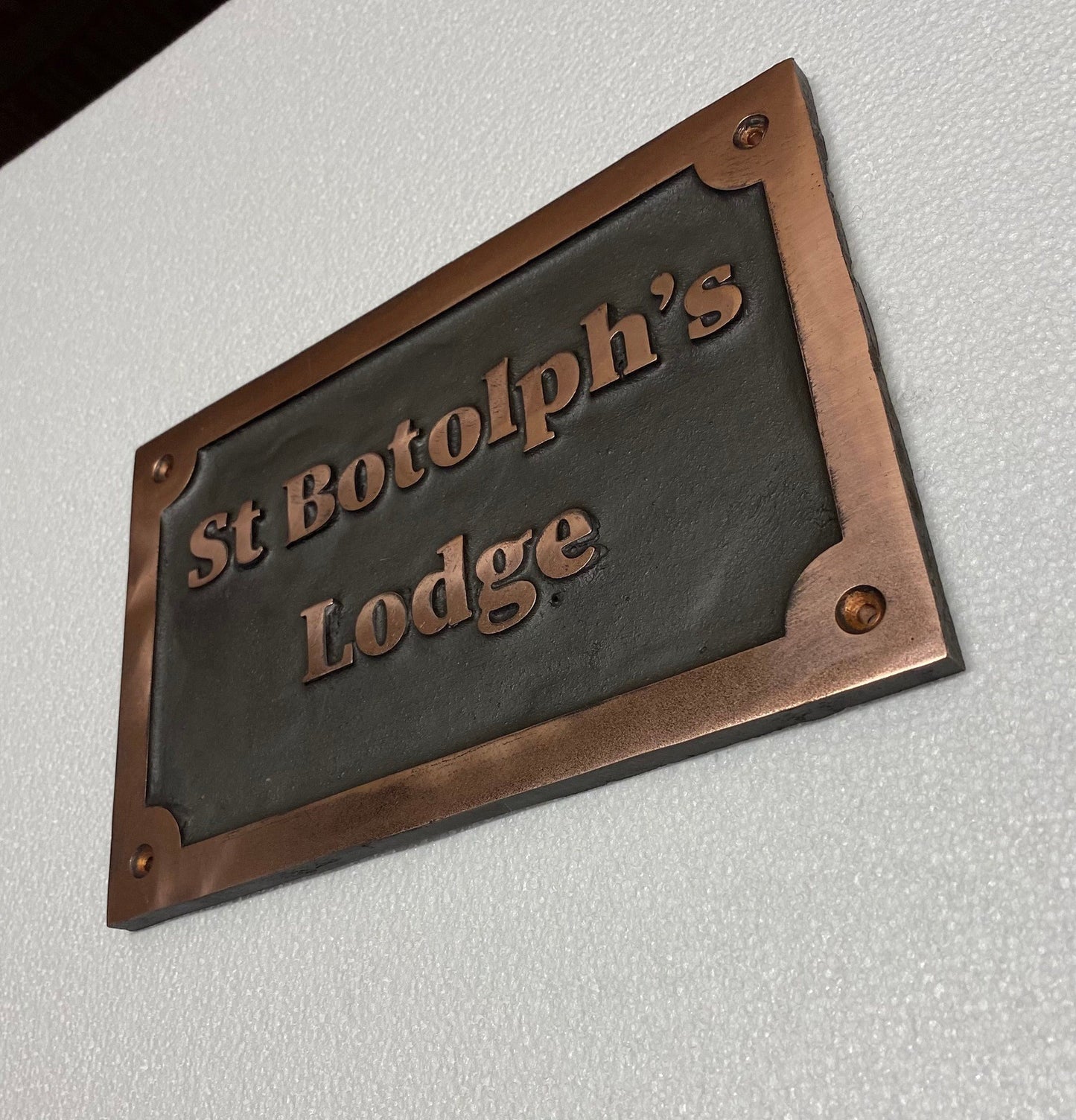 House Name Sign in Copper