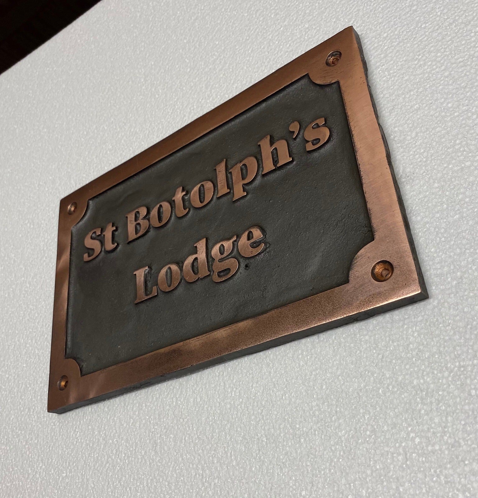 House Name Sign in Copper