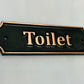 Decorative Metal Toilet Signs