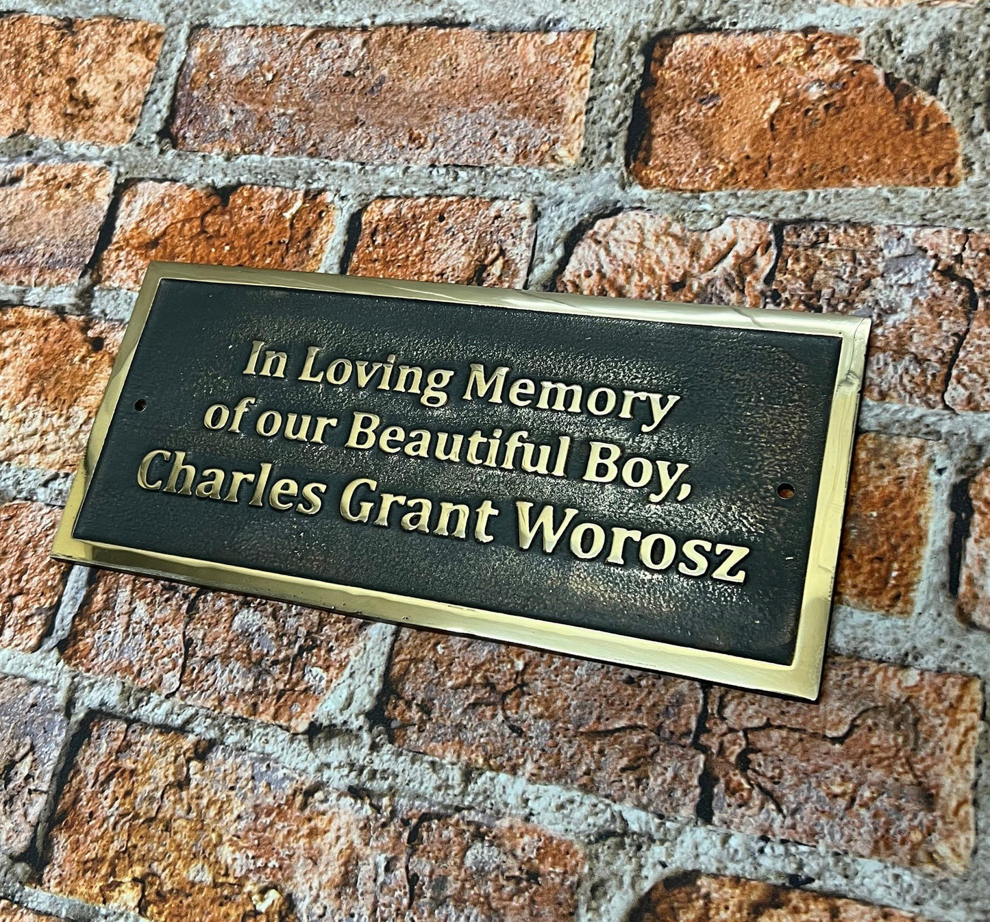 Memorial Plaques in Bronze for benches