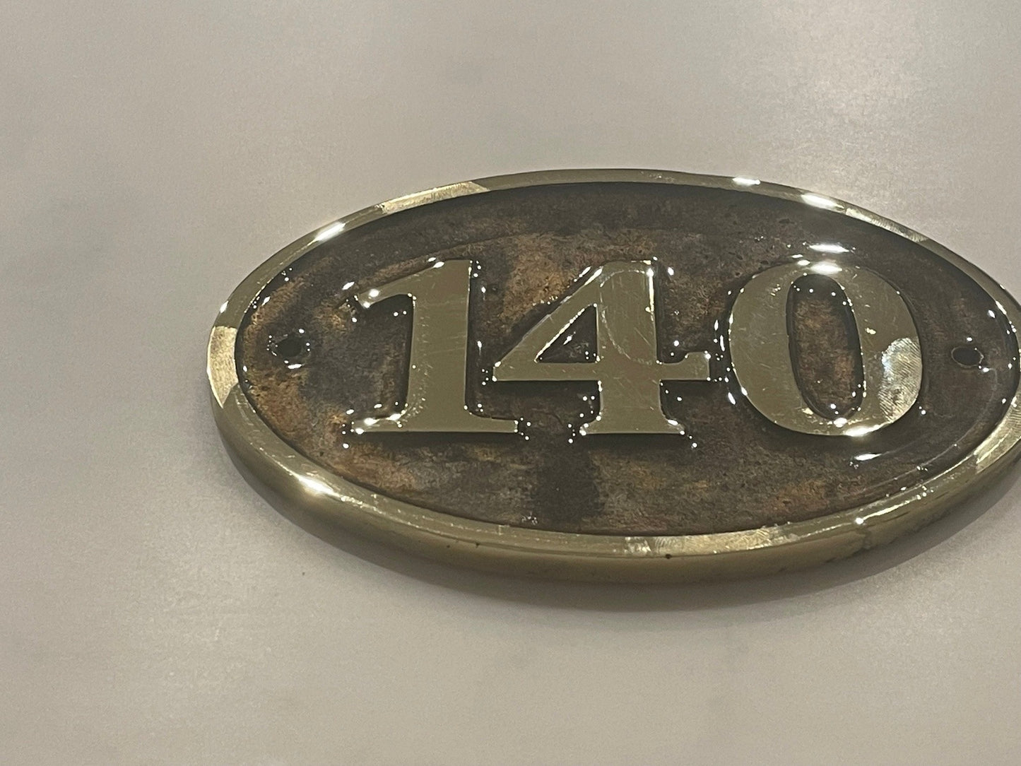 House Number Sign Cast Bronze Plaque