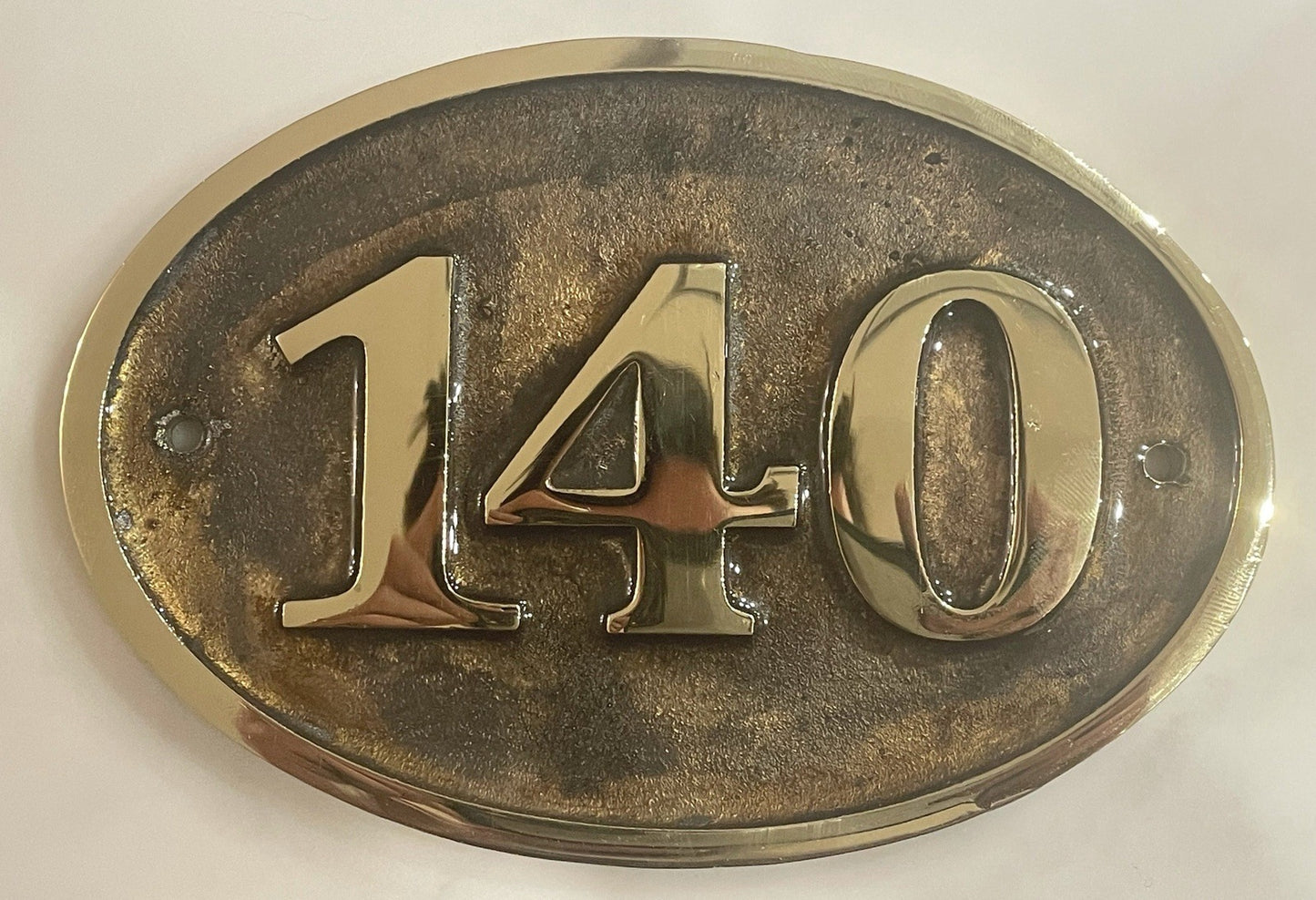 House Number Sign Cast Bronze Plaque