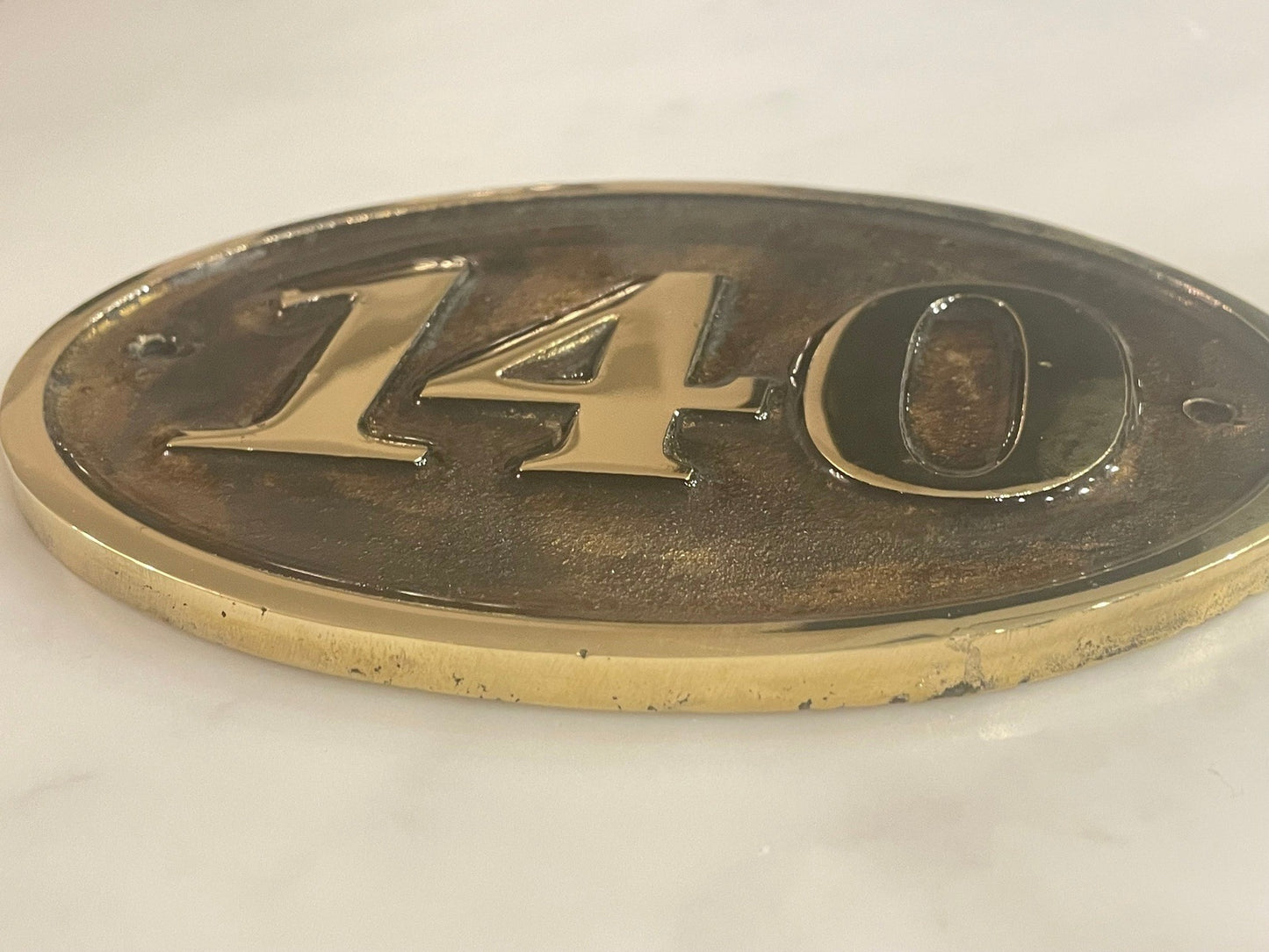 House Number Sign Cast Bronze Plaque
