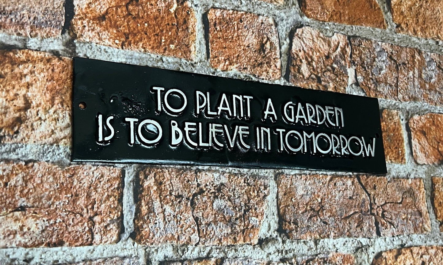 Garden Signs with quote