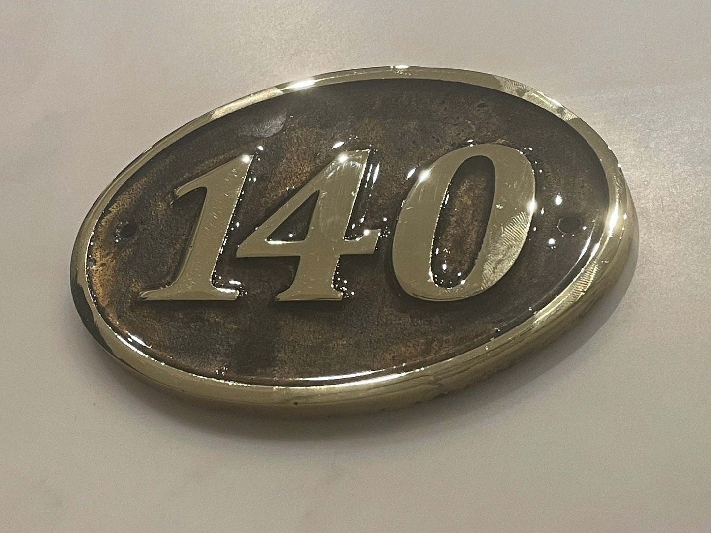 House Number Sign Cast Bronze Plaque