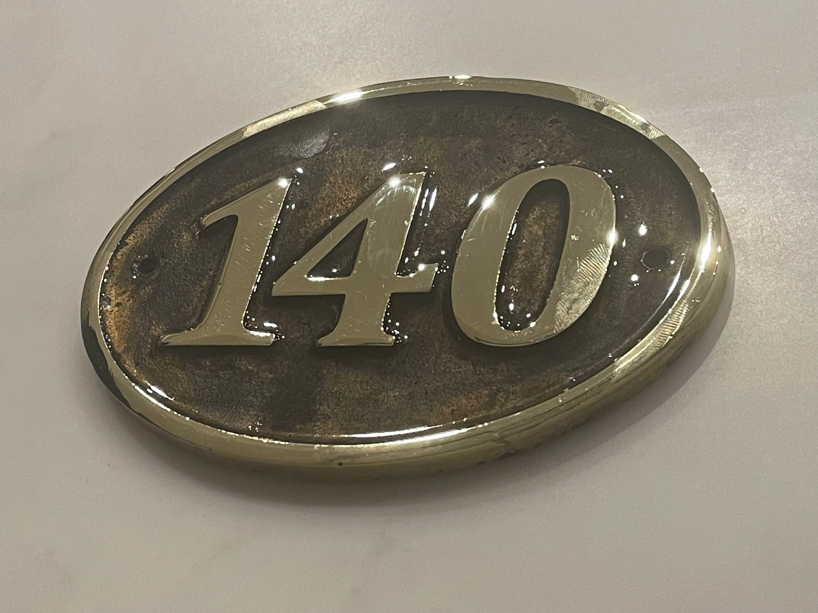 House Number Sign Cast Bronze Plaque
