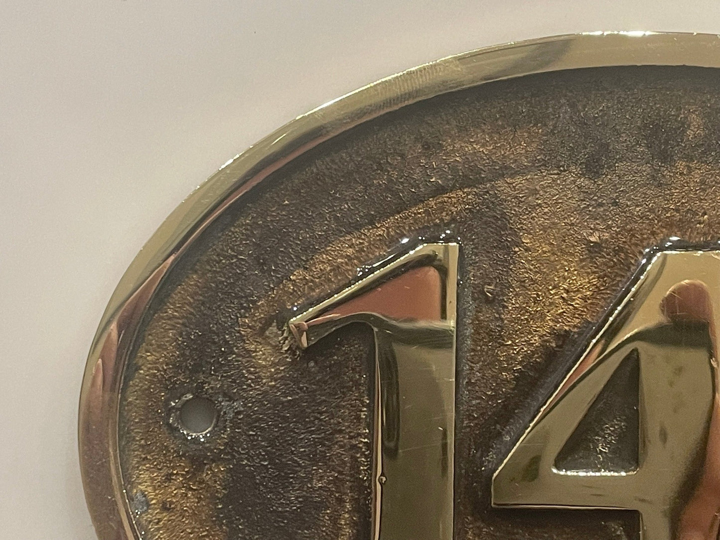 House Number Sign Cast Bronze Plaque