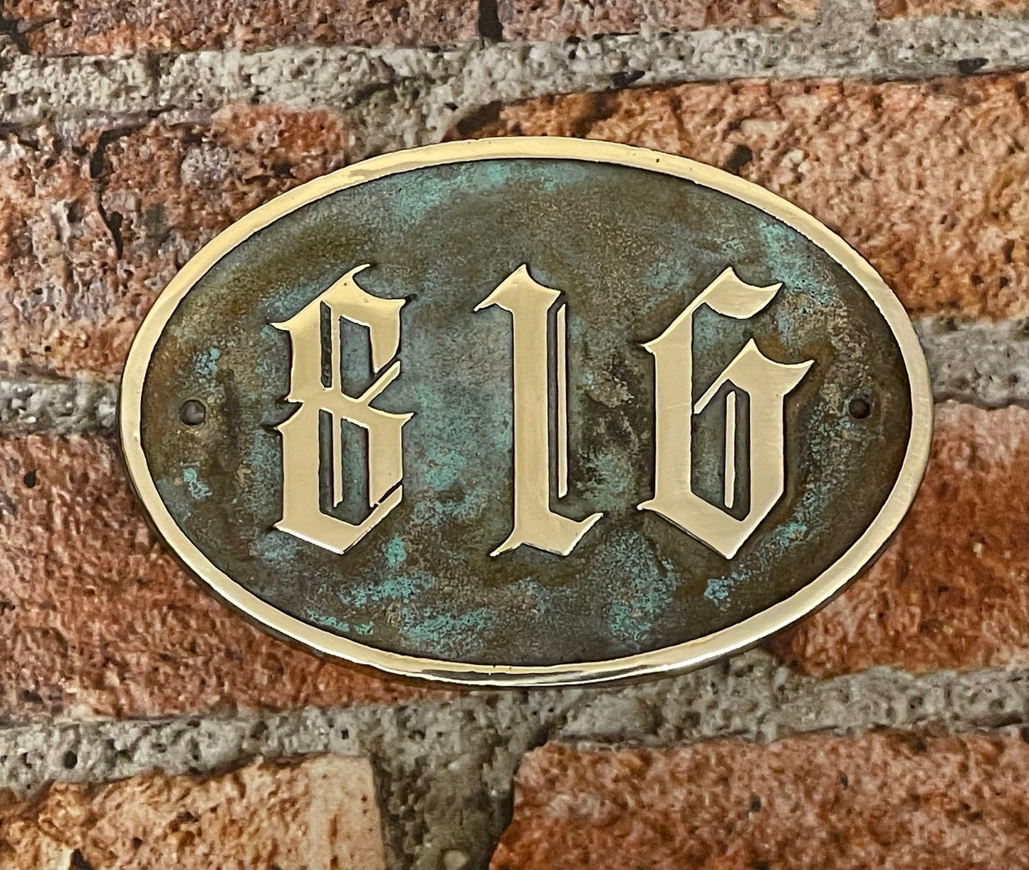 Traditional House Sign with Old English Font