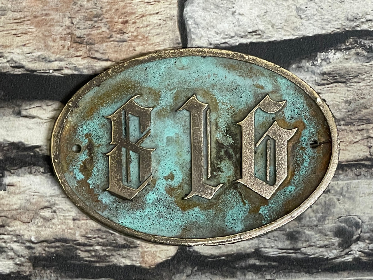Traditional House Sign with Old English Font