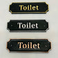 Decorative Metal Toilet Signs