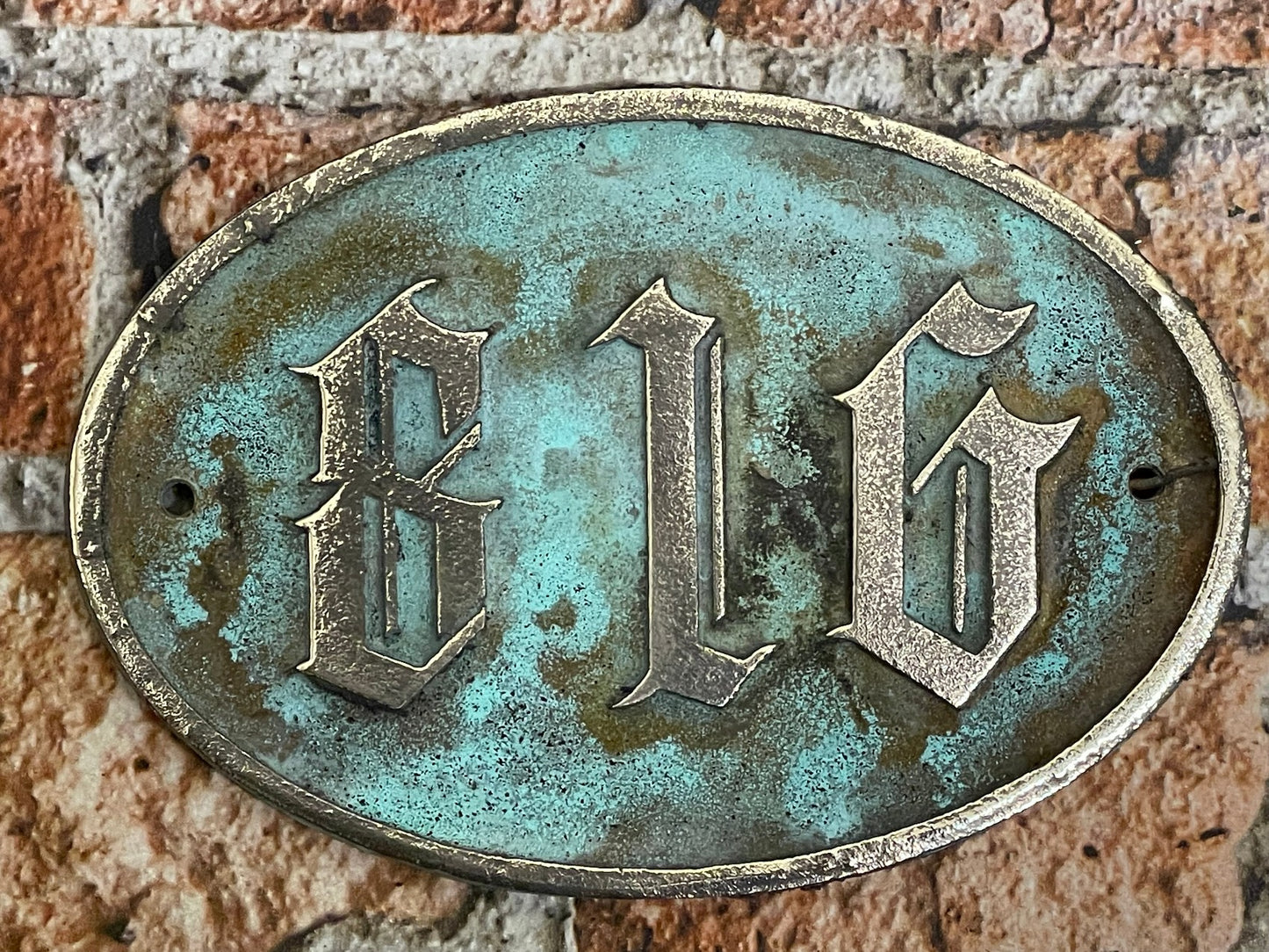 Traditional House Sign with Old English Font
