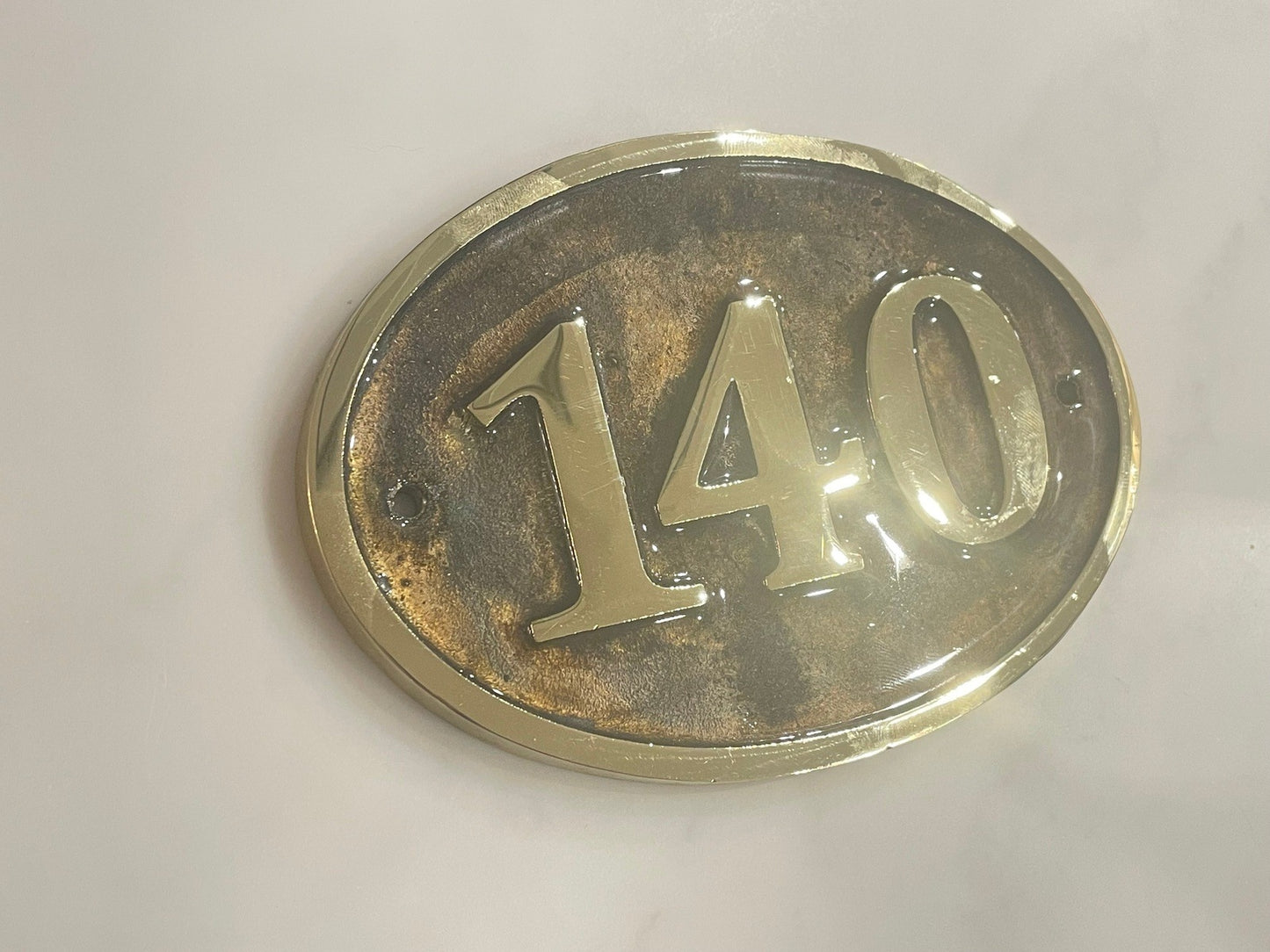 House Number Sign Cast Bronze Plaque