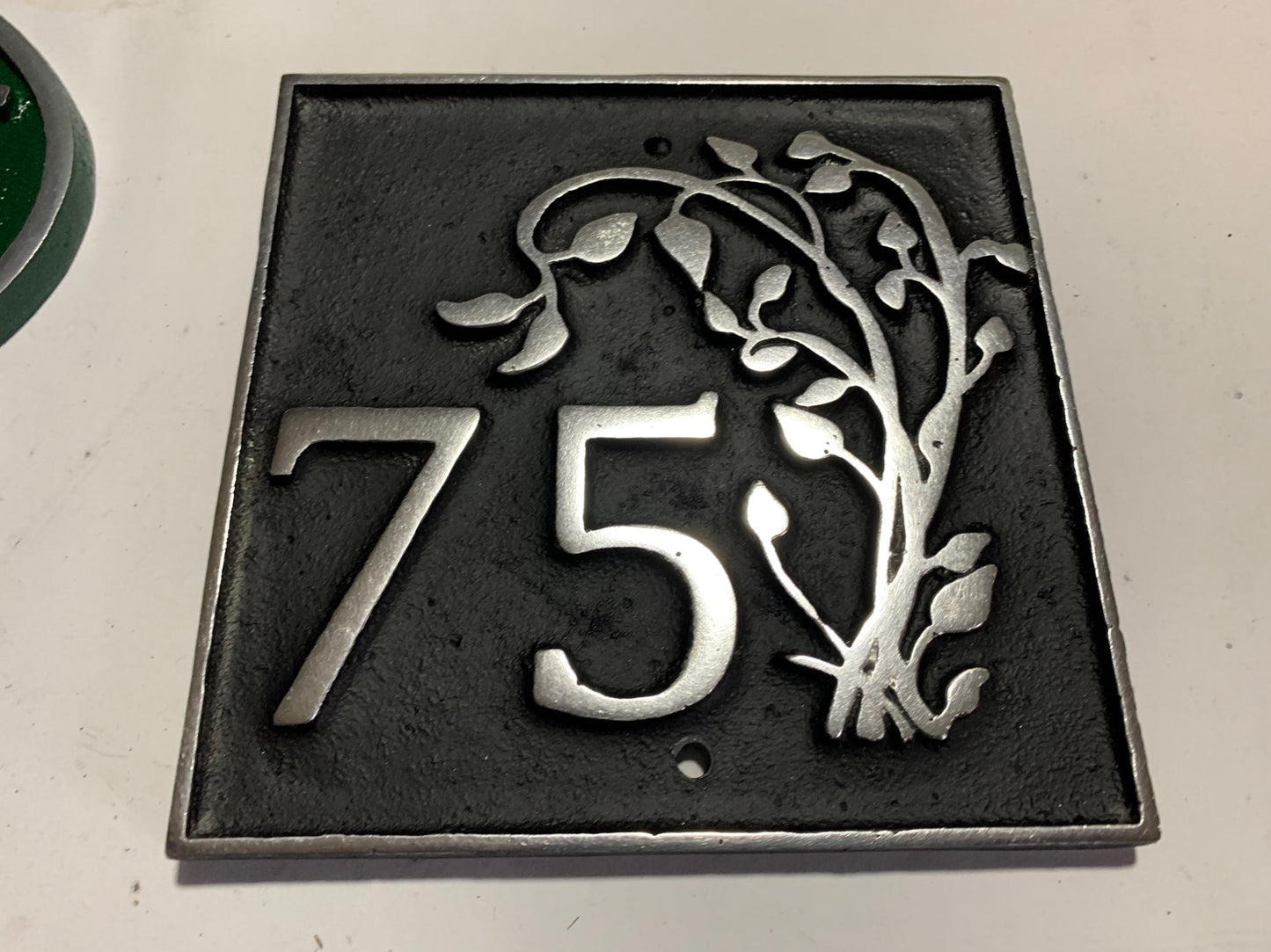 House Number Sign with Ivy Detail