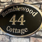 house name sign in aluminium