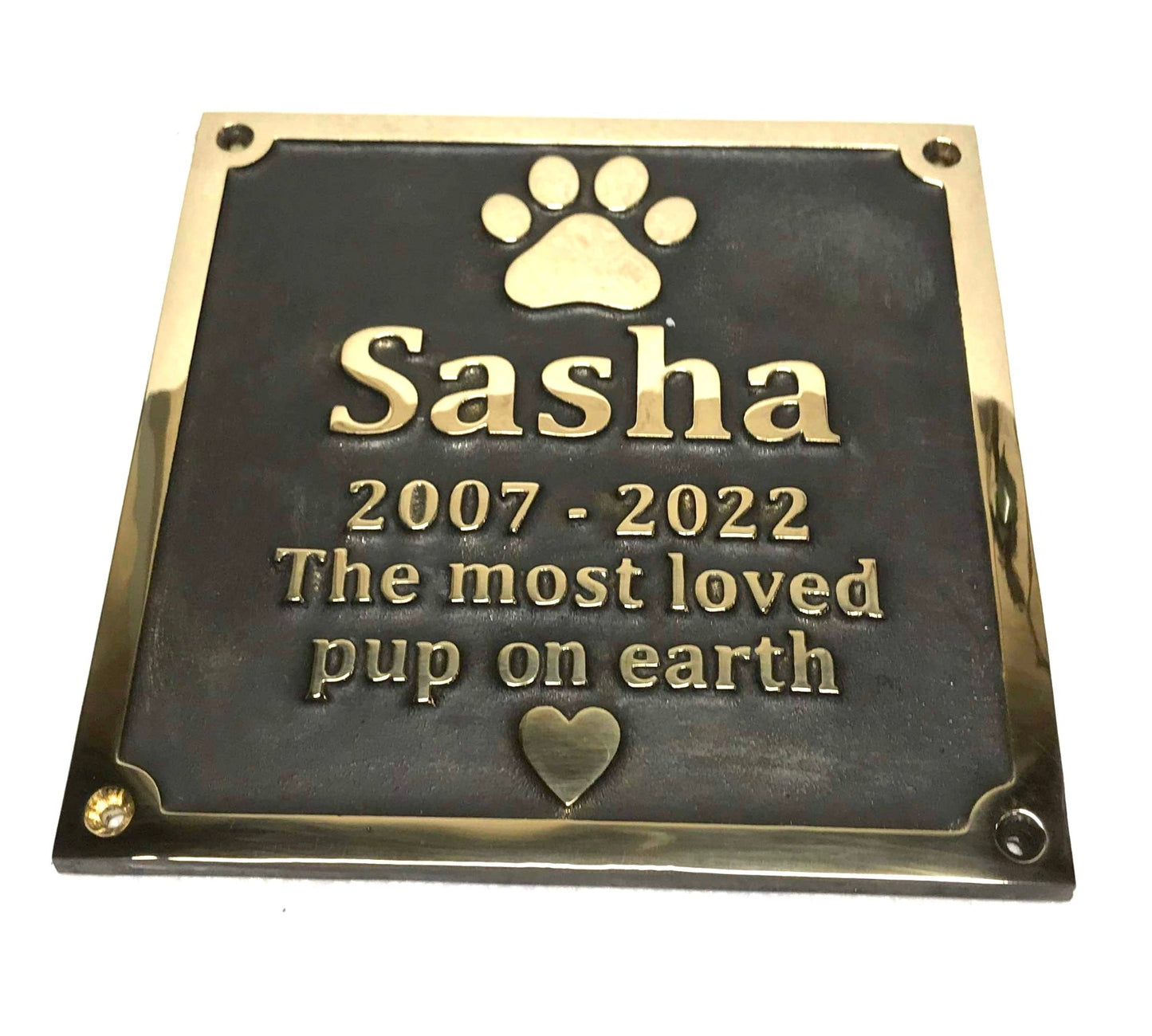 Memorial Plaques in Bronze for pets