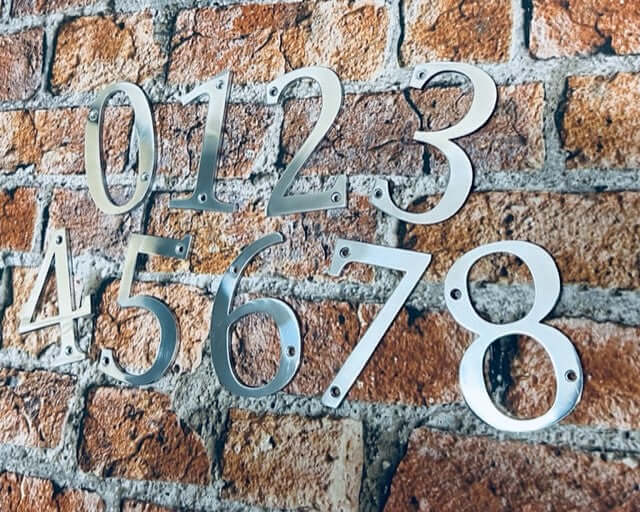 Metal House Numbers and door numbers