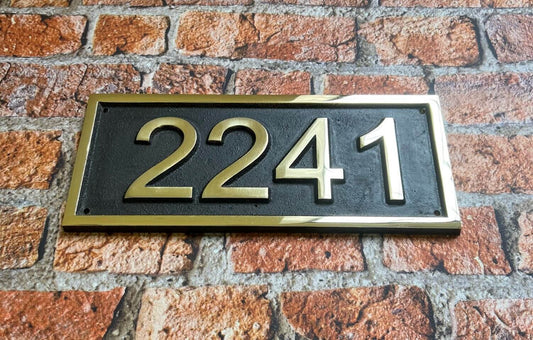 hotel number plate