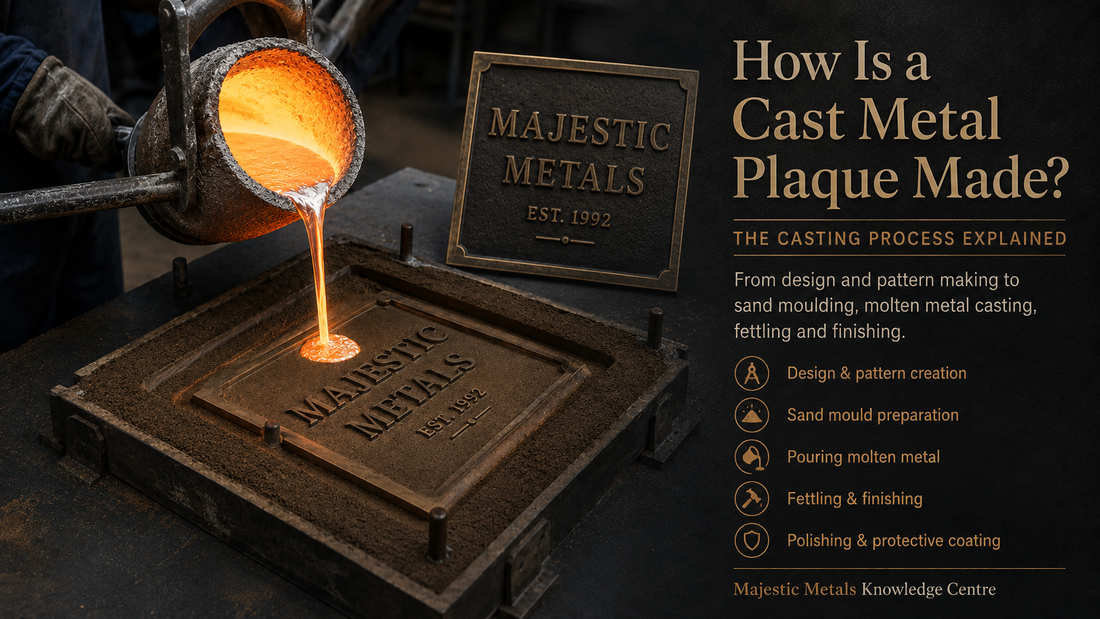 How is a Cast Metal Plaque made?