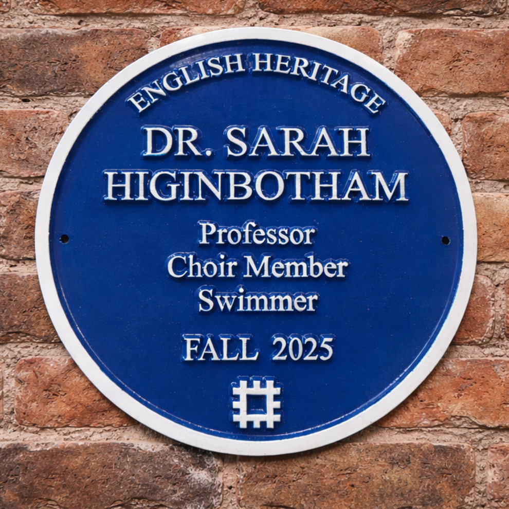 Blue Heritage Style Plaque – Cast Aluminium House Sign with Raised Let