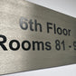 brushed steel sign