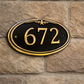 boutique hotel room number sign