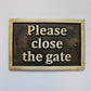 cast brass plaque sign