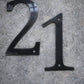 Burnished Steel Metal Numbers 200mm