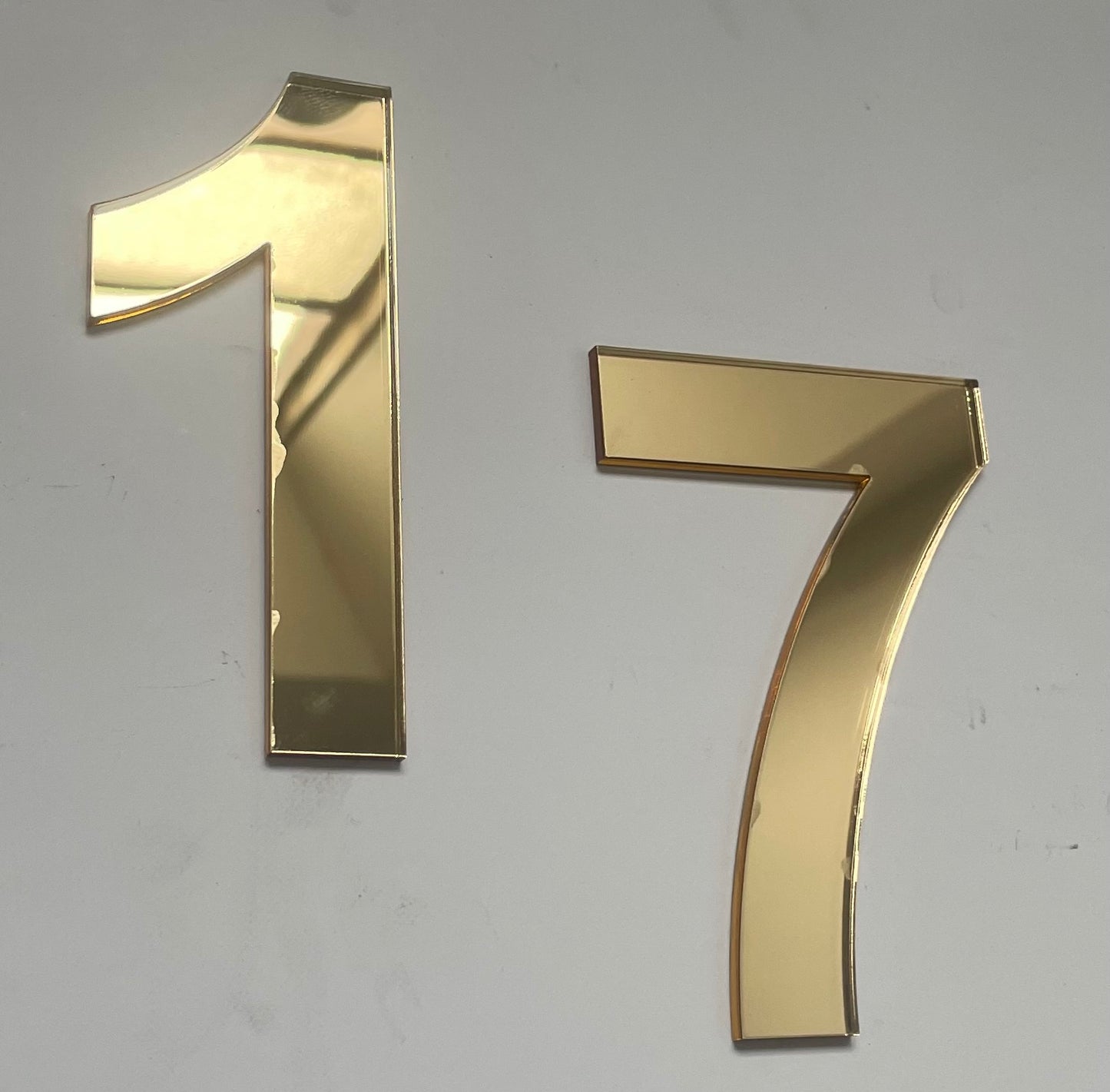 Acrylic house numbers