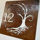 Corten steel number sign 