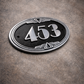 Cast Aluminium Oval House Number Sign – Art Deco Hotel Room Number Plaque