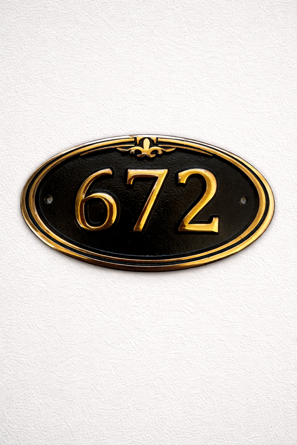 boutique hotel room number sign
