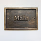 cast brass plaque sign