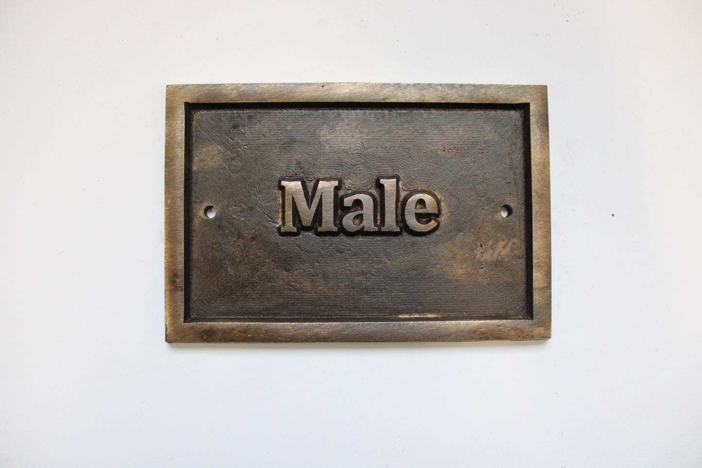 cast brass plaque sign