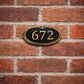 boutique hotel room number sign