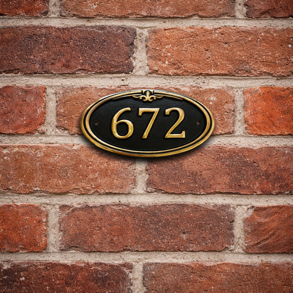 boutique hotel room number sign