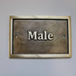 cast brass plaque sign