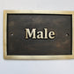 cast brass plaque sign