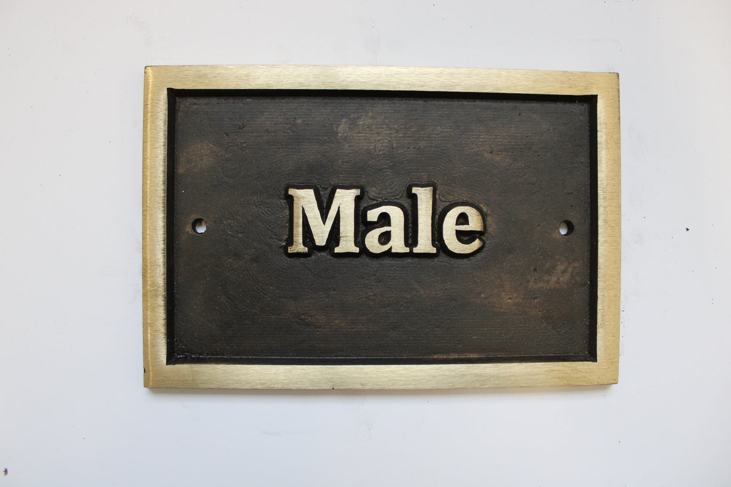 cast brass plaque sign