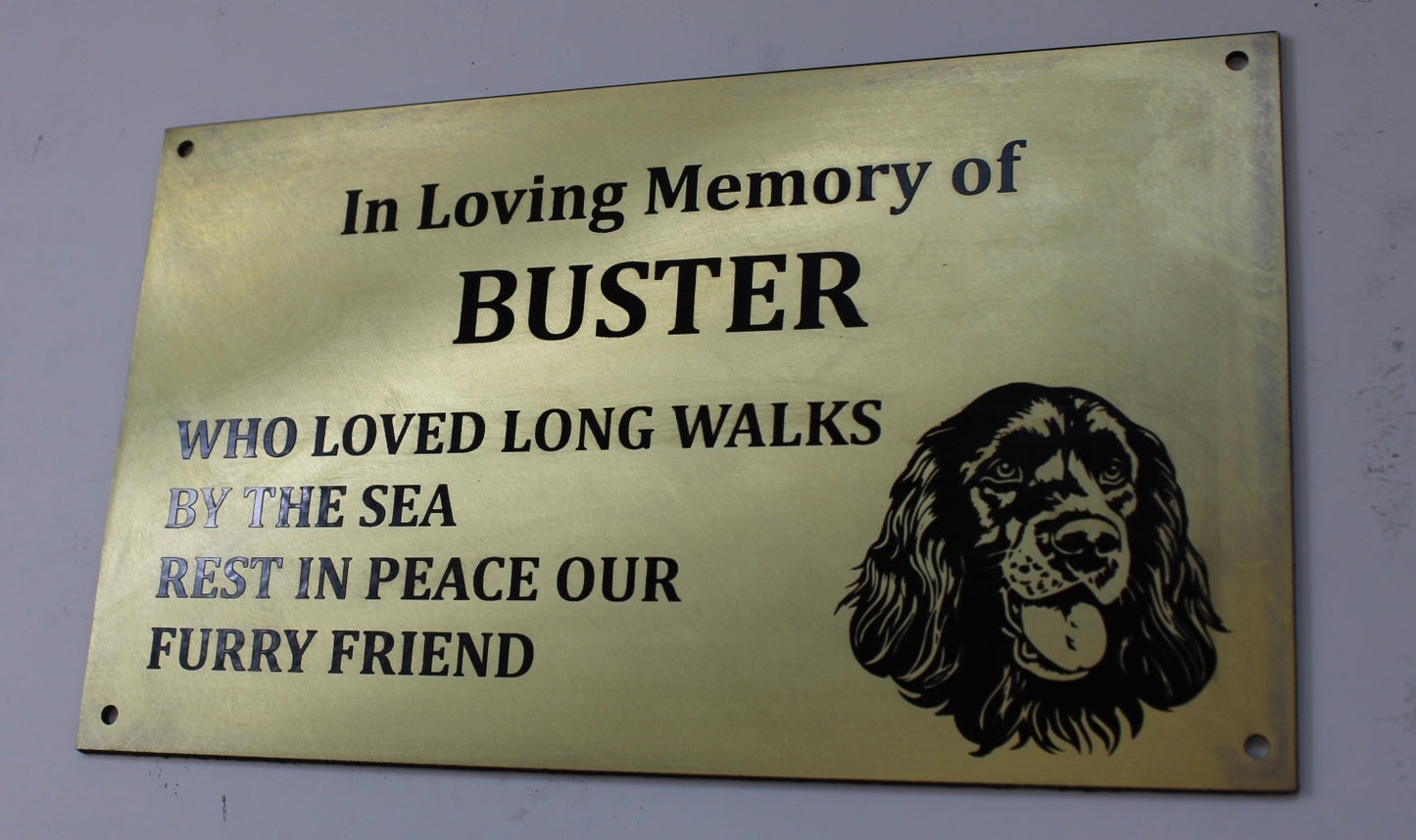 Brass memorial plaque