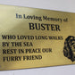 Brass memorial plate