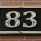 House number sign plaque