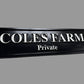 Black and white cast plaque