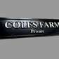 Black and white cast plaque