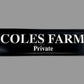 Black and white cast plaque
